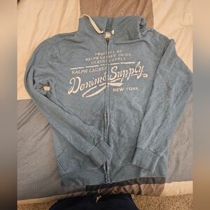 Denim & Supply Blue Zip-Up Hoodie
